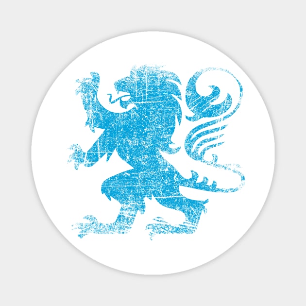 Scottish Heraldry Lion distressed style Magnet by Keleonie